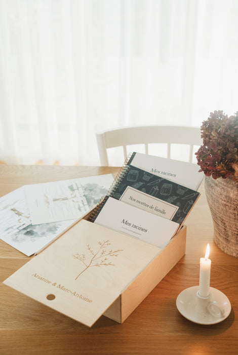 Boîte-souvenirs personnalisée pour couple